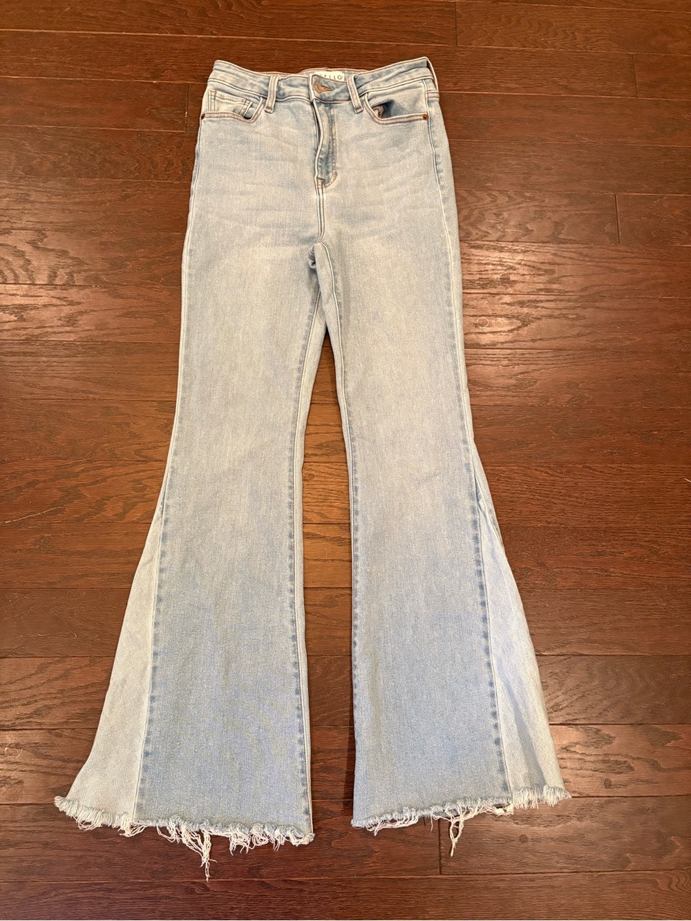 Cello Light Blue High-Rise Flare Jeans